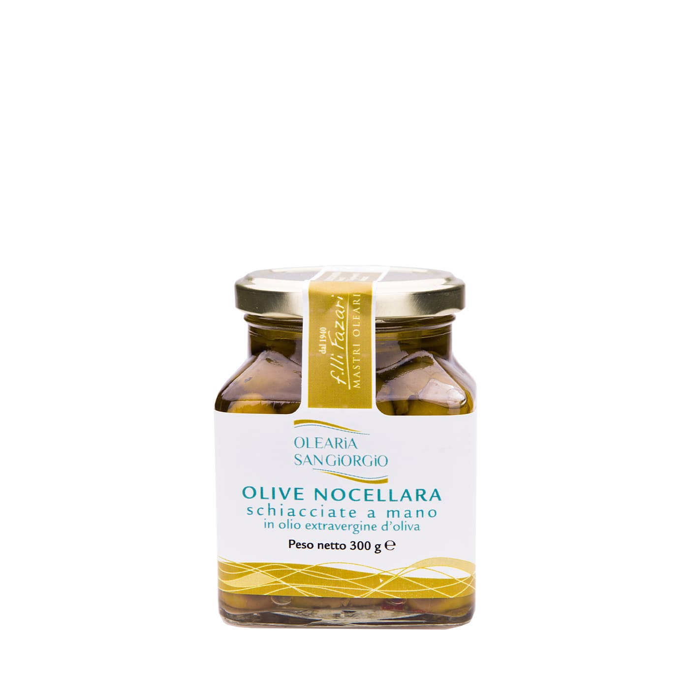 Olive Nocellara schiacciate a mano
